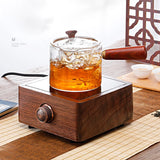 750W Wooden Electric Stove Hot Cooker Plate Tea Maker Heating Furnace Water Heater Boiler Multicooker for Kitchen 220V