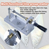 Wire Bending Machine Wire Bending Steel&Coiling Tool – Slow Pitch Jig Fly Tying Bait Making and Reel Winding All-in-One Kit