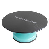 300mm High Hardness Oxide Film Cake Decorating Turntable, Cast Aluminum Non-Slip Rotating Stand for Baking