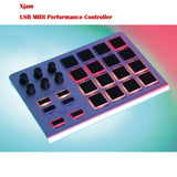 ESI Xjam USB MIDI Performance Controller Portable Ultra-thin Aluminum Drum Pad For Mac PC iPad Bitwig Studio 8-Track Cubasis LE