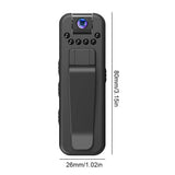 HD 1080P Mini Camera WiFi Infrared Night Vision Police Body Cam with Back Clip Miniature Camcorder Video Surveillance Camcorder