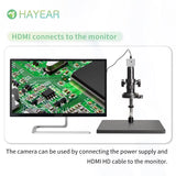 HY-6210S Portable Electronic Digital Microscope Eyepiece Camera 4K UHD 8MP USB HDMI Camera for Video Microscope