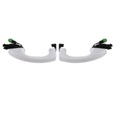 For VW Touareg 2019-2026 Left+ Right Exterior Door Handle 760837205 760837206 White