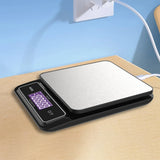 6kg/0.1g 10kg/1g Digital Touch Kitchen Scale Fully Waterproof Stainless Steel Weighing Recharge Scales Baking Measuring Tools