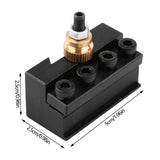 Post Holder Tool Post Holder Lathe Tool Holder Set of Aluminum Alloy  Mini Lathe Tool Post and Holder Kit Lathe Tool