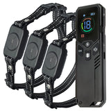 Professional  Remote Dog Training Collar for 3 Dogs  Color Big screen Rechargeable with Shock Vibration and Beep Functions