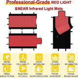 2570 Uds LED 660nm almohadilla de terapia de luz roja saco de dormir 850nm terapia de luz infrarroja cercana almohadilla grande