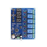 XH-M194 AC/DC12V Time Relay Control Module 5 Channel Timer Relay Switch Time Control Board for Motor/Water Pump/Boiler