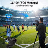 500m Wireless Transmission HDMI Extender Video Transmitter and Receiver Support Battery Game Camera Live Streaming To TV Monitor