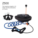 Scuba Diving Snorkel Equipment Mobile Ventilator Tankless Waterproof Portable Rechargeable To 12 Meters 3-5 Hours Underwater
