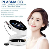 2in1 Ozone Plasma 2 IN 1 face Plasma Lifting RF Fibroblast gold Plasma Wrinkle Removal Lifting Therapy Face Skin Rejuvenation