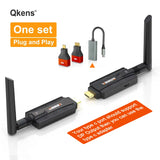 5G 200M Wireless HDMI Transmitter and Receiver Laptop PC TV Meeting Projection Audio Video Display Adapter No Need Wifi Internet