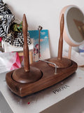 Dual Yarn Holder Spinning Tool Wool Winding Machine – Smooth Rotating Yarn Winder for Thick & Thin Yarn