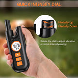 Dog Training Collar with Remote Control, 1300Ft, 3 Training Modes, Beep, Vibration, Shock, Rechargeable Electric Shock Collar