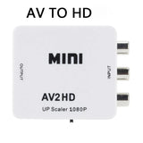 RCA AV to HDMI-compatible Converter AV/CVSB L/R Video Box HD 1080P 1920*1080 Support NTSC PAL Output AV To HDMI-compatible