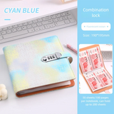 With Password Lock 200 Envelopes Money Saving Challeng PU Large Capacity Savings Binder Save Money Portable