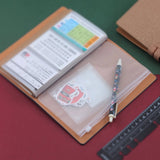 25 Pcs A6 Binder Pockets Waterproof Transparent PVC 6-Hole Binder Pockets Zip Folder Plastic Money Budget Envelopes
