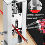 Portable Wire Stripper Manual Wire Stripping Tool 1-25mm Cable Electric Peeling Machine with Hand Crank for Home Garage Work