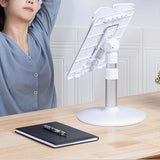 Reading Book Stand Metal Support Hands Free Holder Bookstand with Page Paper Clips Book Holder Stand for Sheet Music Textbooks