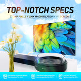 V19 Handheld Mini Digital Magnifier Microscope 200X Zoom 12MP HD Anti-shake Electronic Magnifying Glass with 8 LEDs 2inch IPS