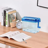 High Quality ABS Hand Shredder Hand Crank Mini Manual Shredder Transparent Eco-Friendly Documents Paper Cutting Tool Home Office