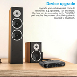 Bluetooth 5.1 Transmitter Receiver Digital to Analog Audio Converter DAC Wireless Adaptor, Coax to Analog for TV, Gaming -B12B