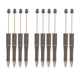 10 Pieces Bead Ballpoint Pens Cute Black Ink School Writing Supplies Beadable Pens for Drawing Office Teacher Students Classroom