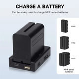 NP-F To V Mount Battery Converter Adapter Plate For Canon 5D2 5D3 DSLR Camera LED Light Monitor