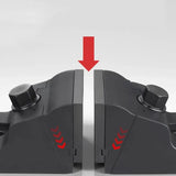 Angled pressure design, hardened steel split heavy duty vise