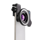 ZM100FL26 Phone ZoomMacro Lens Magnifier HD Magnifying Glass Kit for Jewelry Shooting with 37mm & 52mm Stretching Clip