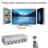 4K 60Hz HDMI 4x1 Quad Multi Viewer 2 4 in 1 Out HDMI Multiviewer Multi Mode Switch 90° 180° 270° Rotate PIP Picture in Picture