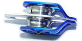 Outdoor Aluminum Double Pulley for Climbing – Parallel Twin Pulley System for Rock Climbing & Rescue Use. Best Tool