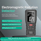 Mastfuyi FY8818C EMF Meter Electromagnetic Radiation Detector Rechargeable High Precision Electric Field Magnetic Field RF Test