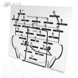 Hair Extension Hanger & Tape-In Placement Board – Acrylic Dye Plate & Display Stand for Tape-In Extensions