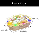 2025 New Miniature Nativity Scene Figurine Illuminated LED Wooden Manger Scene Ornament for Festival Christmas Decoration