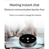 PC Microphone 360 Degree Omnidirectional Condenser Mic Computer Video Speakerphone For PC