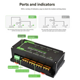 8Ch RS485 Ethernet Relay Module Modbus RTU Protocol Various Isolation 30A High Current Relay Module