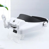 Professional Tattoo Supplies Head Loupe Magnifying Glass Aesthetic Tattoos Accessories Portable LED Lighted Headband Device