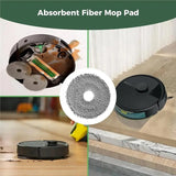 24 Pcs Kit For Robot Vacuum Cleaner: 1 Main Brush,6 Dust Bags,6 Mop Pads,4 Filters,6 Side Brushes And 1Cleaning Brush