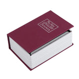 With Lock Keys Mini Safe Box Metal Lock Box Key Lock Security Money Jewelry Box Portable Safe Discreet Hidden Book Safe
