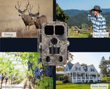 4K 48MP Wildlife Hunting Trail Camera Photo Traps with 0.2s Fast Trigger Time Bluetooth/WIFI with Distance 100m