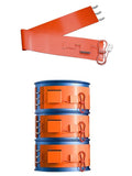 Digital Display 200L Oil Drum Silicone Heating Belt, Electric Heating Wrap Strip, Industrial Electric Tracing Belt 1740x250mm