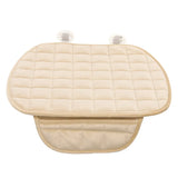 Winter Warm Plush Anti Slip Car Seat Cover Plaid Cushion Seat Protector