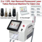 2026 Laser Beauty machine Portable IPL+ Picosecond laser Permanent Hair Removal Machine Beauty Salon Equipment