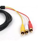 1080P HDMI-compatible Cable AV Cord Converter Adapter  HDMI-compatible to 3 RCA Video Audio 1.5M For HDMI TV Set-Box DVD Laptop
