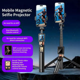 New Telescopic Portable Tripod Adjustable Height Stable Base Selfie Stick 360° Rotation Lightweight Design Live Streaming Stand