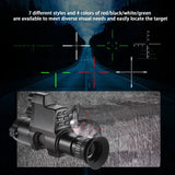 NV4A Infrared Night Vision Monocular 4X Zoom HD Video Camera Device Round Screen Crosshair Attach Night Hunting IR Digital Scope
