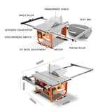 2025 Multifunctional woodworking saw table portable household electric circular saw trimming machine jigsaw flip table