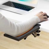 Wooden Ergonomic Desk Extender Tray Wrist Rest Pad Armrest for Keyboard Typing Home Office Extension Platform Mouse Pad Holder