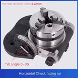4-Inch Micro Universal Indexing Head Simple Index Plate for Vertical & Horizontal Inclination Drilling Milling Machine Tool